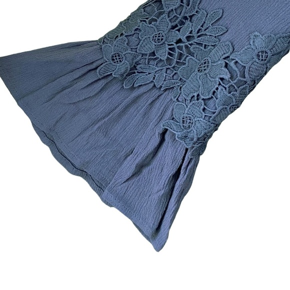 Jodifl Empire Waist Top Shirt Floral Lace Summer - Picture 3 of 7